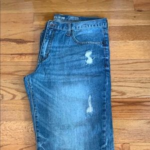 Mens Old Navy jeans distressed size 36w 34l